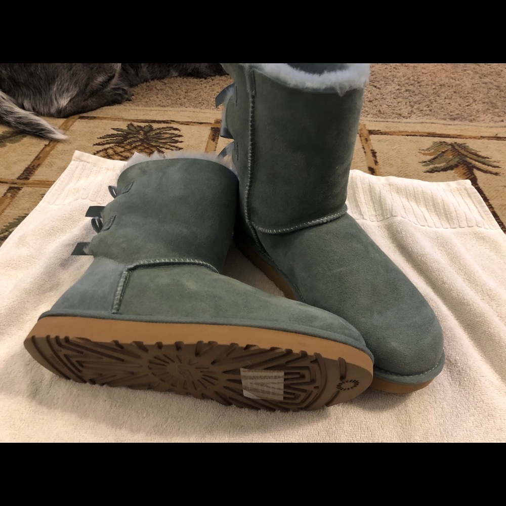 Soft green ugg boots, brand new